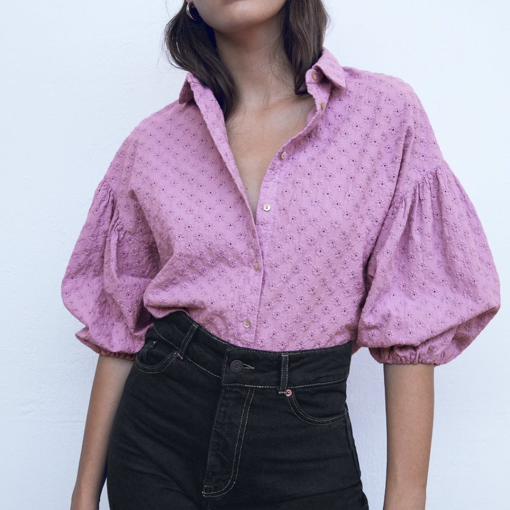 zara lace top